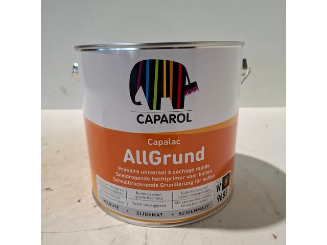 4 x 2,5 liter caparol allgrund, wit - afbeelding 2 van  4