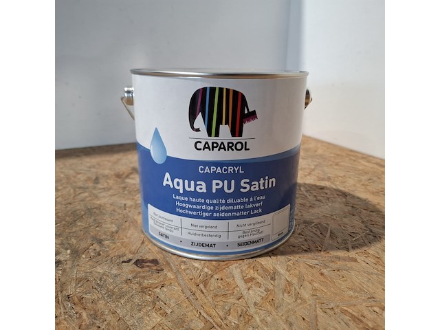 4 x 2,5 liter caparol pu satin, ral 9010 - afbeelding 2 van  5