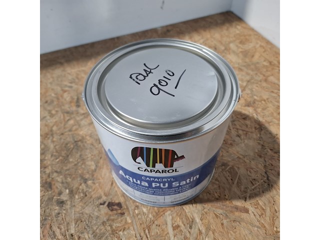 4 x 2,5 liter caparol pu satin, ral 9010 - afbeelding 3 van  5