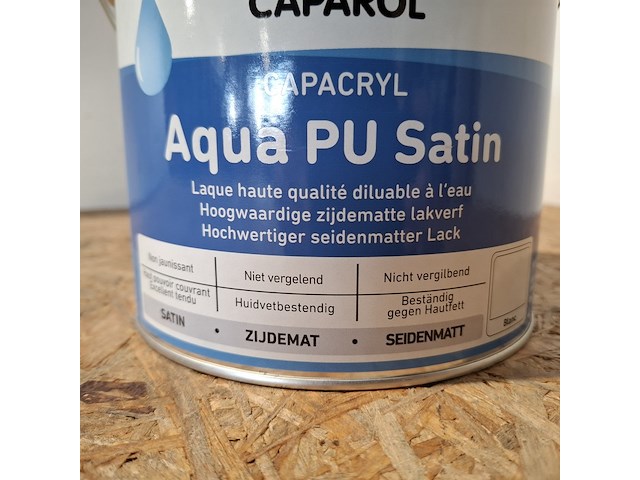 4 x 2,5 liter caparol pu satin, ral 9010 - afbeelding 4 van  5