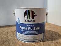 4 x 2,5 liter caparol pu satin, wit - afbeelding 2 van  5