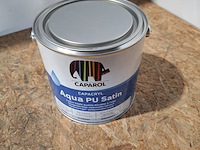 4 x 2,5 liter caparol pu satin, wit - afbeelding 3 van  5