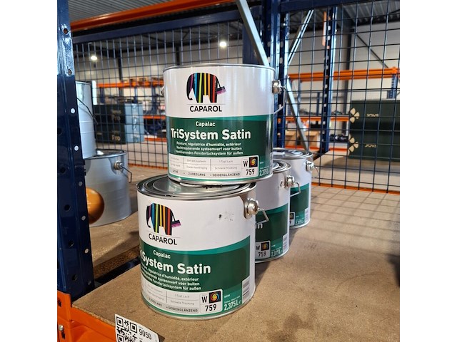 4 x 2,5 liter caparol trimaxx satin, ral 9001 - afbeelding 1 van  5