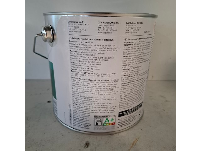 4 x 2,5 liter caparol trimaxx satin, ral 9001 - afbeelding 3 van  5