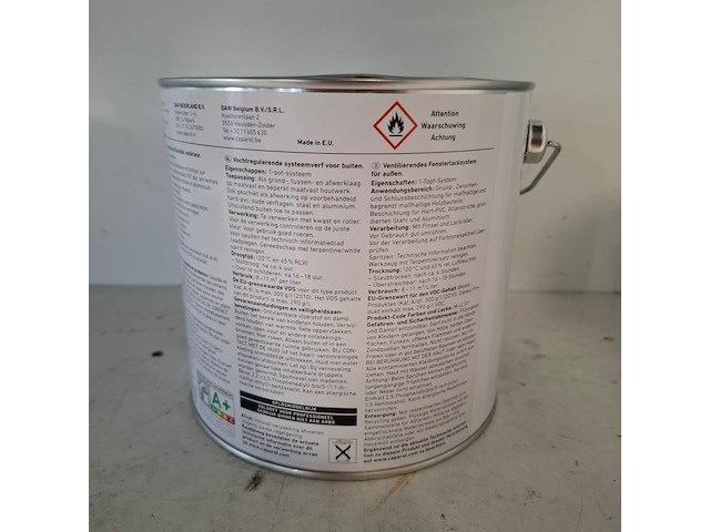 4 x 2,5 liter caparol trimaxx satin, ral 9001 - afbeelding 4 van  5