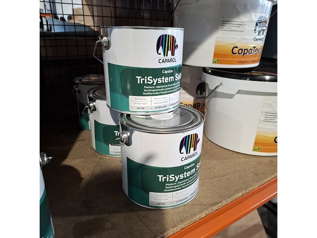 4 x 2,5 liter caparol trimaxx satin, ral 9010 - afbeelding 1 van  5