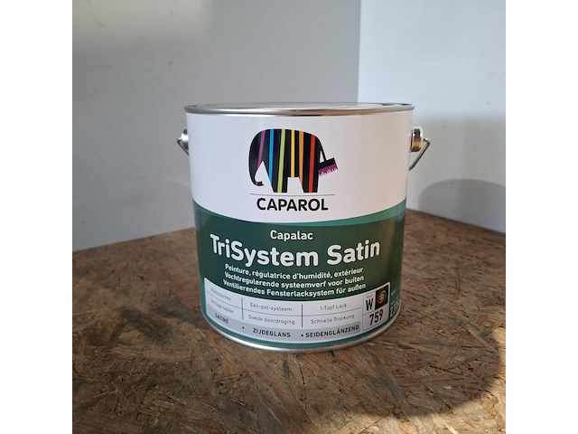 4 x 2,5 liter caparol trimaxx satin, ral 9010 - afbeelding 2 van  5