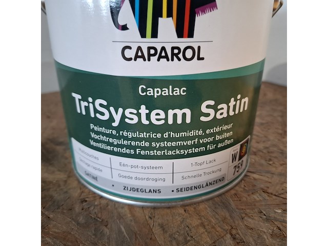 4 x 2,5 liter caparol trimaxx satin, ral 9010 - afbeelding 4 van  5