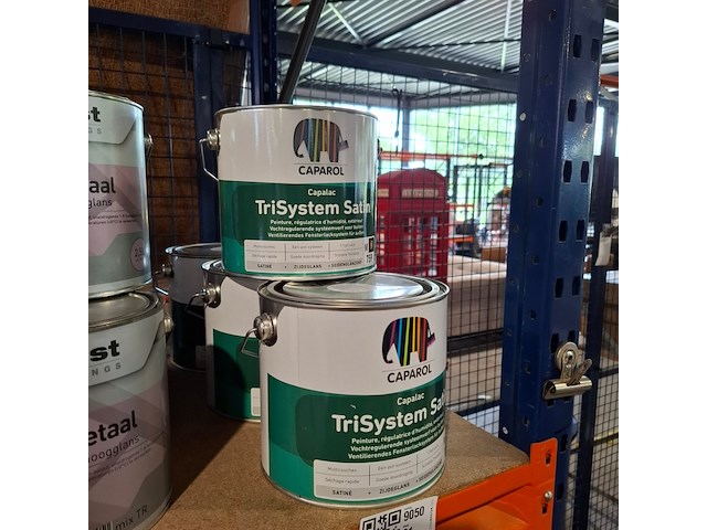 4 x 2,5 liter caparol trimaxx satin, ral 9010 - afbeelding 1 van  5