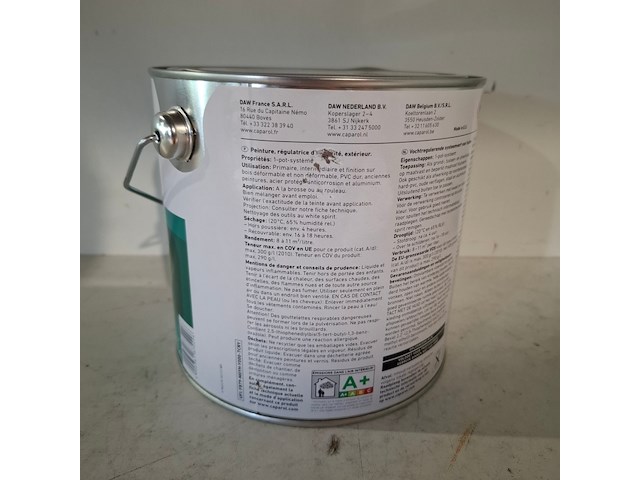 4 x 2,5 liter caparol trimaxx satin, ral 9010 - afbeelding 3 van  5
