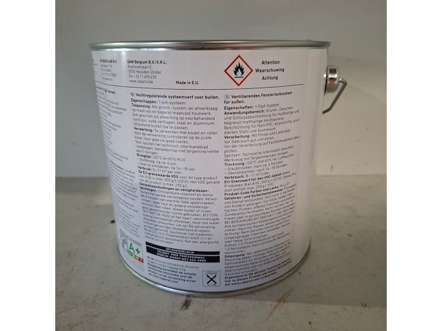 4 x 2,5 liter caparol trimaxx satin, ral 9010 - afbeelding 4 van  5
