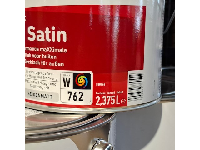 4 x 2,5 liter caparol trimaxx satin, ral 9010 - afbeelding 3 van  3