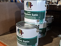 4 x 2,5 liter caparol trimaxx satin, wit - afbeelding 1 van  5