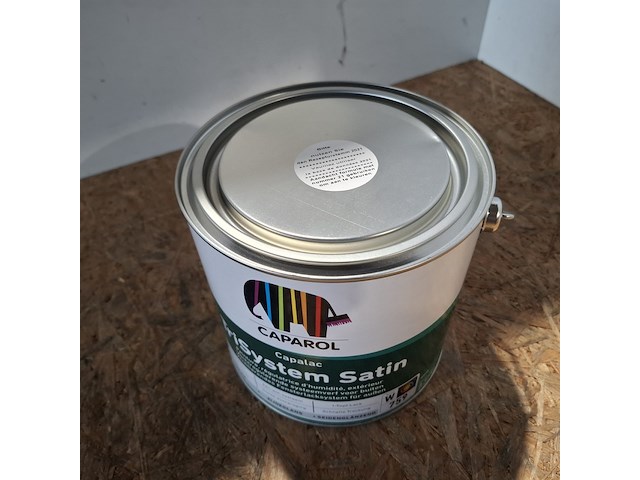 4 x 2,5 liter caparol trimaxx satin, wit - afbeelding 3 van  5