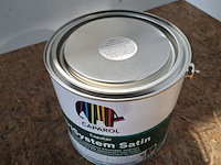 4 x 2,5 liter caparol trimaxx satin, wit - afbeelding 3 van  5