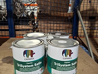 4 x 2,5 liter caparol trimaxx satin, wit - afbeelding 1 van  4