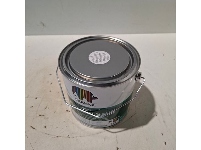 4 x 2,5 liter caparol trimaxx satin, wit - afbeelding 4 van  4