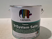 4 x 2,5 liter caparol trimaxx satin, wit - afbeelding 2 van  4