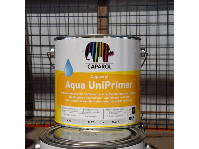 4 x 2,5 liter caparol uniprimer, ral 9005 / zwart - afbeelding 2 van  3