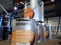 4 x 2,5 liter finura hoogglanslak, sikkens, n0.15.10/monumentengroen - afbeelding 1 van  5