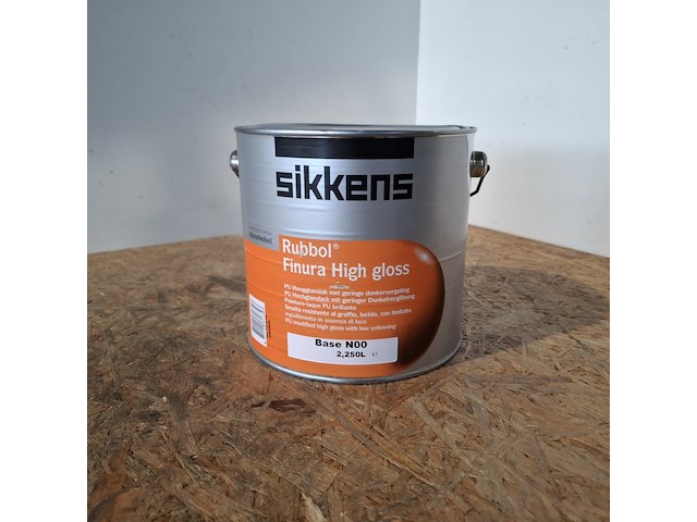 4 x 2,5 liter finura hoogglanslak, sikkens, n0.15.10/monumentengroen - afbeelding 2 van  5