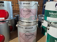4 x 2,5 liter hoogglanslak sb, drost, u4,15,10 gelders blauw