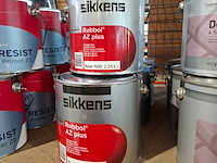 4 x 2,5 liter hoogglanslak, sikkens, rubbol az, monumentengroen / n0.15.10