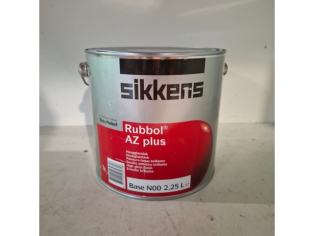 4 x 2,5 liter hoogglanslak, sikkens, rubbol az, monumentengroen / n0.15.10 - afbeelding 2 van  6
