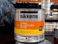 4 x 2,5 liter watergedragen zijdeglanslak, sikkens, bl ventura, ral 9010 - afbeelding 2 van  3