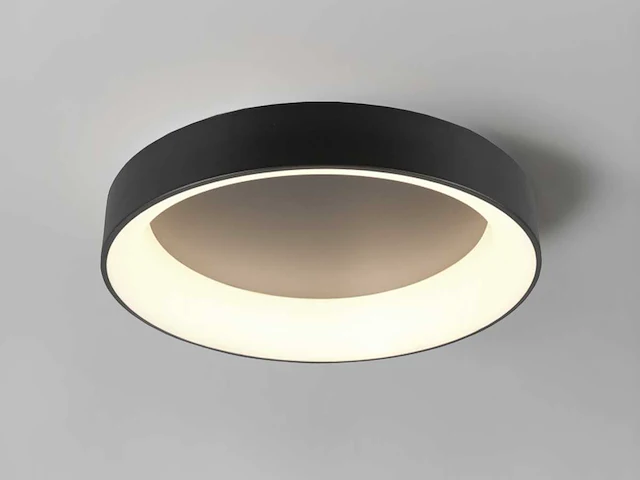 4 x anello led plafond lamp zwart - afbeelding 1 van  7