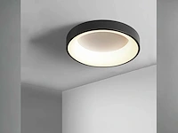 4 x anello led plafond lamp zwart - afbeelding 6 van  7