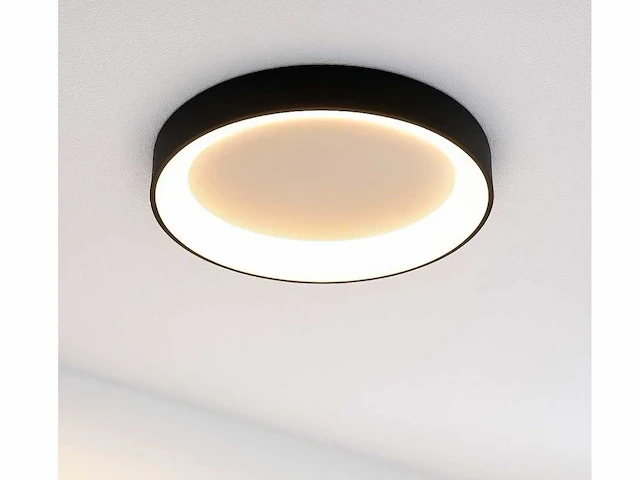 4 x anello led plafond lamp zwart - afbeelding 2 van  6