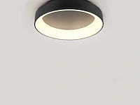 4 x anello led plafond lamp zwart - afbeelding 3 van  6