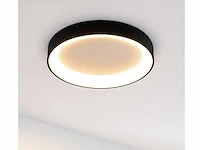 4 x anello led plafond lamp zwart - afbeelding 2 van  6
