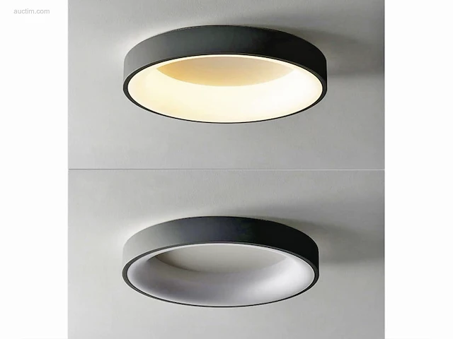 4 x annello led plafond lamp zwart - afbeelding 2 van  6