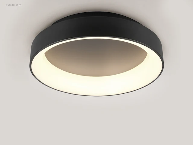 4 x annello led plafond lamp zwart - afbeelding 5 van  6