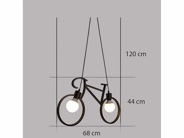4 x bici hanglampen zwart, e27 - afbeelding 4 van  7