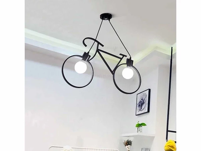4 x bici hanglampen zwart, e27 - afbeelding 5 van  7