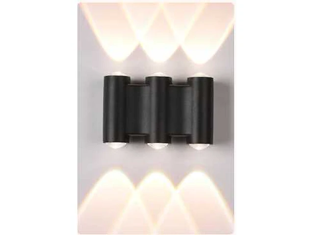 4 x bidirectionele led wandlamp – 6w – 3500k warm wit – ip54 – sw-47-3 - afbeelding 1 van  6