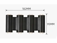 4 x bidirectionele led wandlamp – 8w – 3500k warm wit – ip54 – sw-47-4 - afbeelding 3 van  6