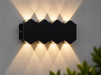 4 x bidirectionele led wandlamp – 8w – 3500k warm wit – ip54 – sw-51-4 - afbeelding 1 van  4