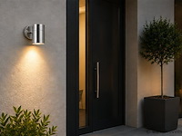 4 x buiten wandlamp gu10 – mat chroom – ip44 – manolya-1 - afbeelding 3 van  5