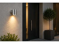 4 x buiten wandlamp gu10 – mat chroom – ip44 – manolya-1 - afbeelding 9 van  15