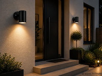 4 x buiten wandlamp gu10 – zwart – ip44 – manolya-1 - afbeelding 1 van  5
