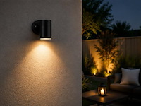 4 x buiten wandlamp gu10 – zwart – ip44 – manolya-1 - afbeelding 3 van  5