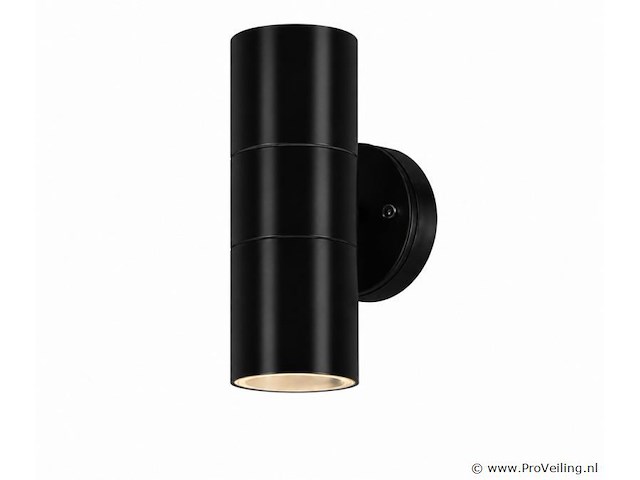 4 x buiten wandlamp up & down – 2xgu10 – zwart – ip44 – manolya-2 - afbeelding 2 van  5