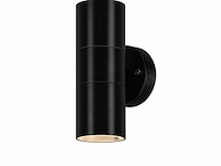 4 x buiten wandlamp up & down – 2xgu10 – zwart – ip44 – manolya-2 - afbeelding 2 van  5