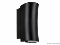 4 x buiten wandlamp up & down – gu10 – zwart – ip44 – safari - afbeelding 2 van  5