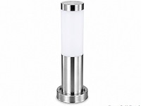 4 x buitenlamp tuinpaal – e27 – chroom – ip44 – 325mm – defne-3 - afbeelding 2 van  5