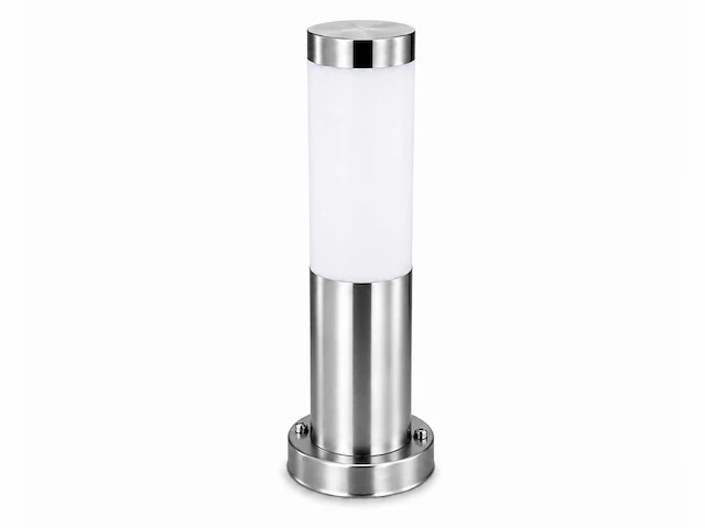 4 x buitenlamp tuinpaal – e27 – chroom – ip44 – 325mm – defne-3 - afbeelding 13 van  15